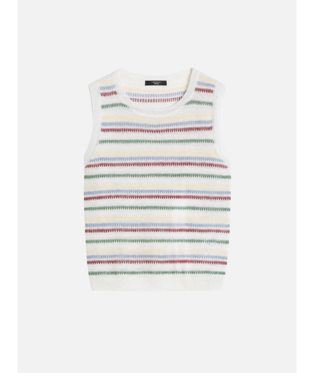 WEEKEND MAX MARA Мульти льняная жилетка, фото 6