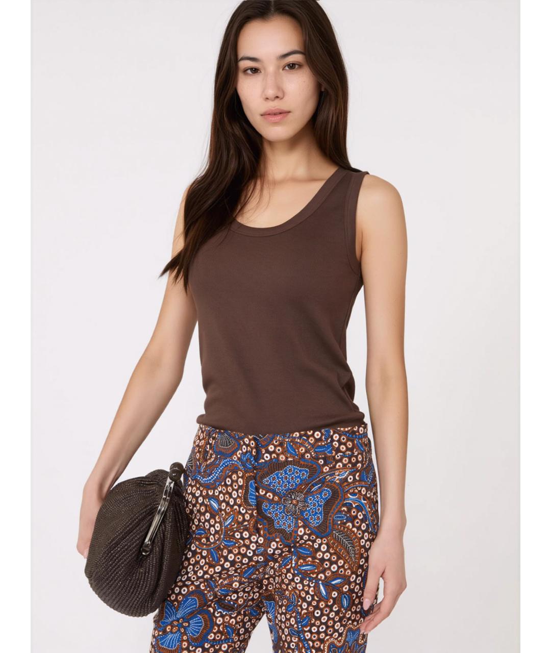 WEEKEND MAX MARA Мульти хлопковая майка, фото 5