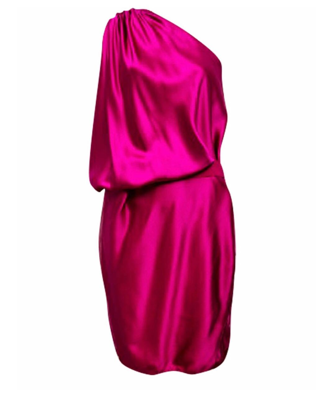 LANVIN Фуксия шелковое платье, фото 1