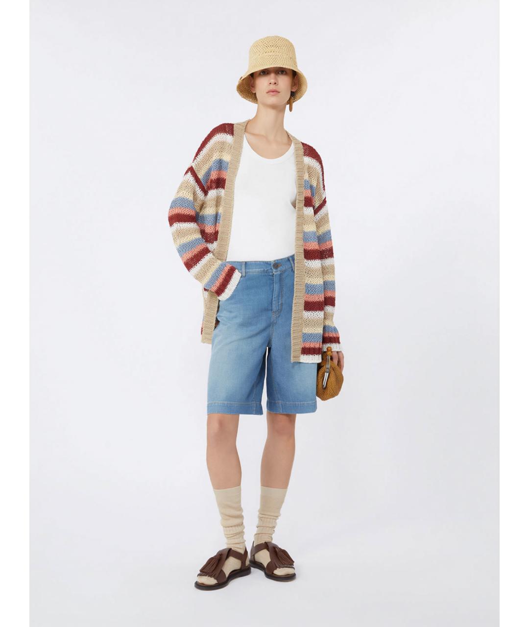 WEEKEND MAX MARA Белая хлопковая майка, фото 2