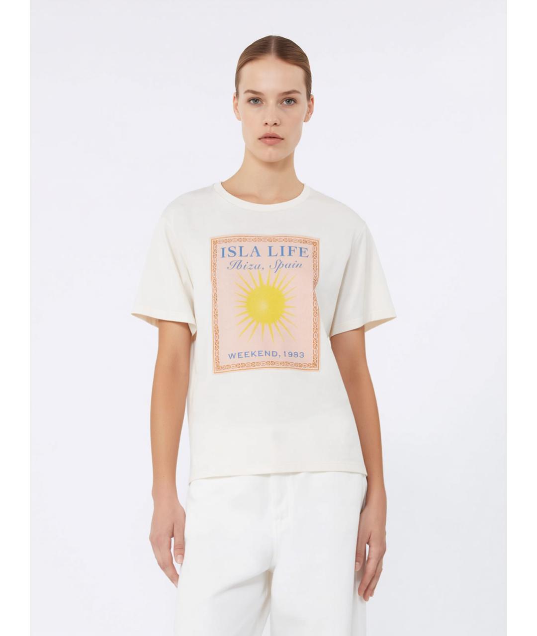 WEEKEND MAX MARA Хлопковая футболка, фото 3