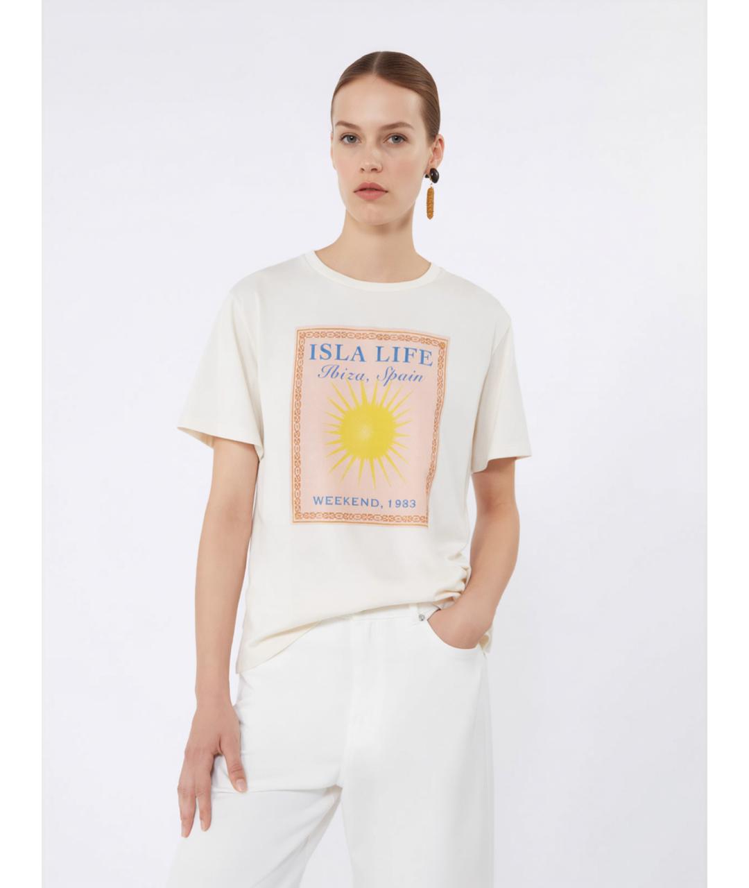 WEEKEND MAX MARA Хлопковая футболка, фото 5