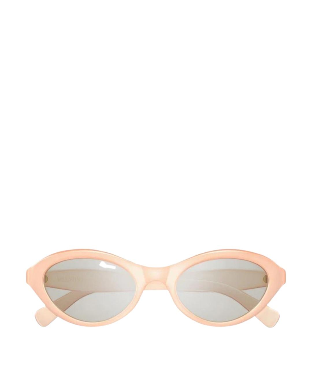 VALENTINO Оранжевое пластиковые солнцезащитные очки, фото 1