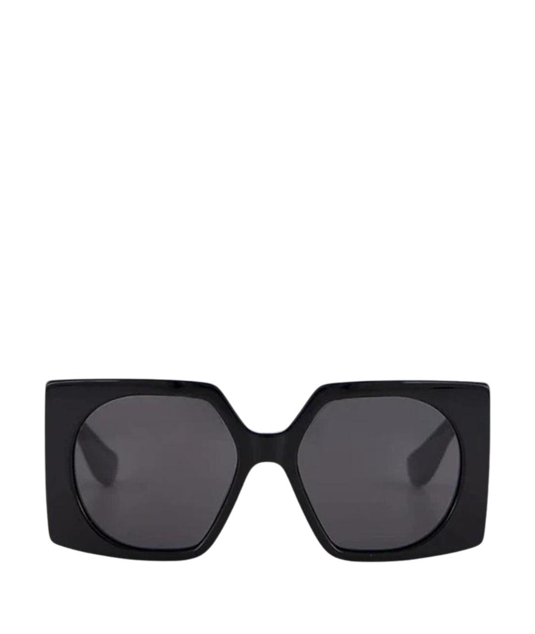 VALENTINO Черные пластиковые солнцезащитные очки, фото 1