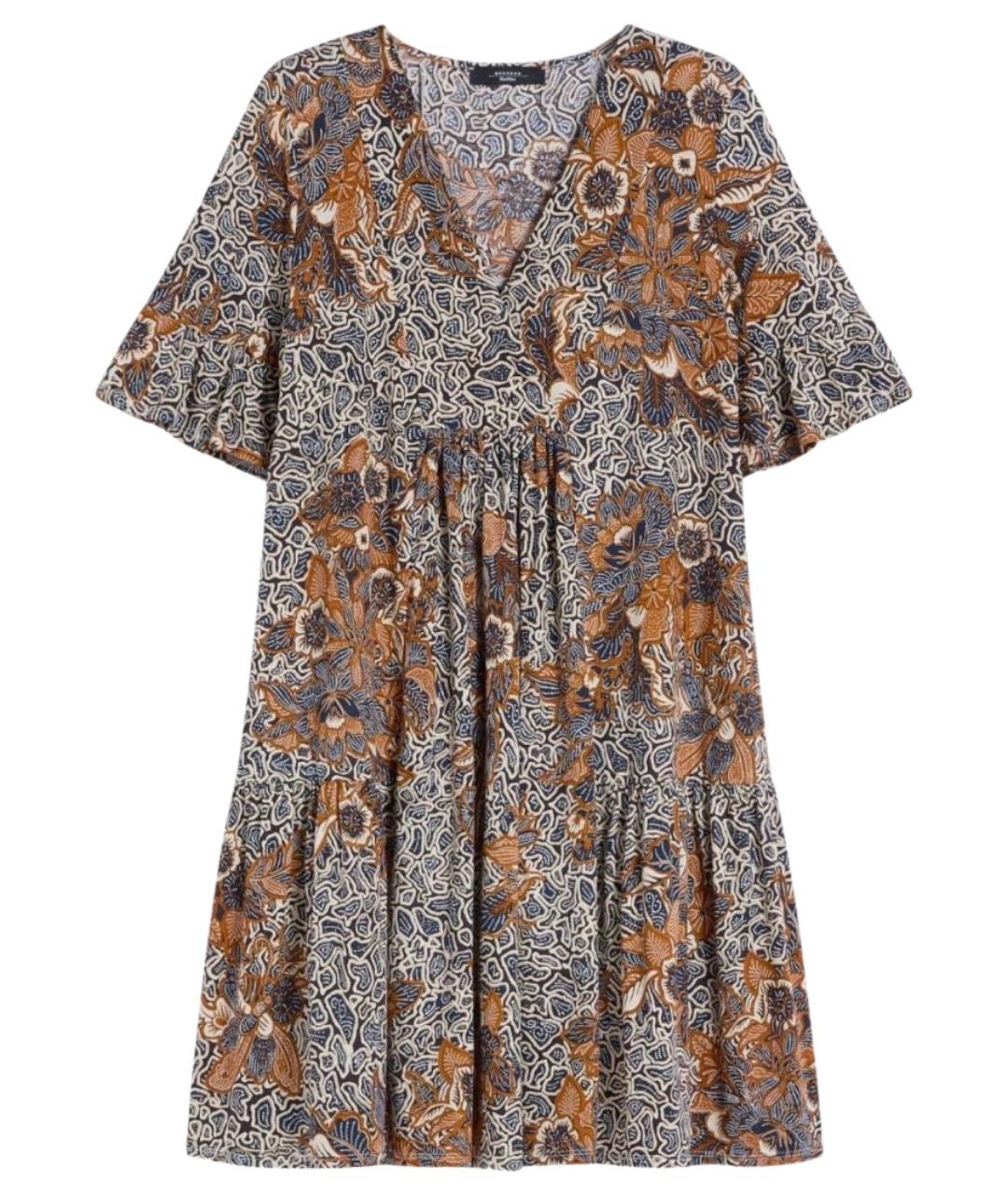 WEEKEND MAX MARA Мульти хлопковое повседневное платье, фото 1