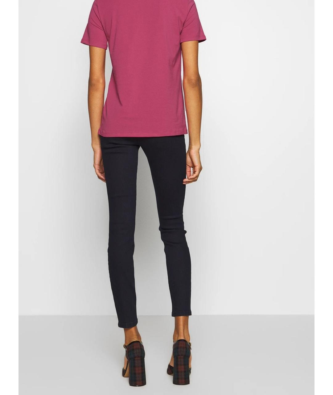 WEEKEND MAX MARA Бордовая хлопковая футболка, фото 3