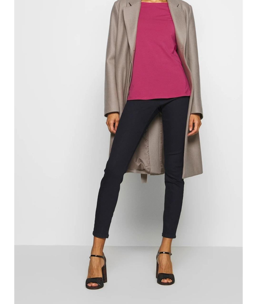 WEEKEND MAX MARA Бордовая хлопковая футболка, фото 4