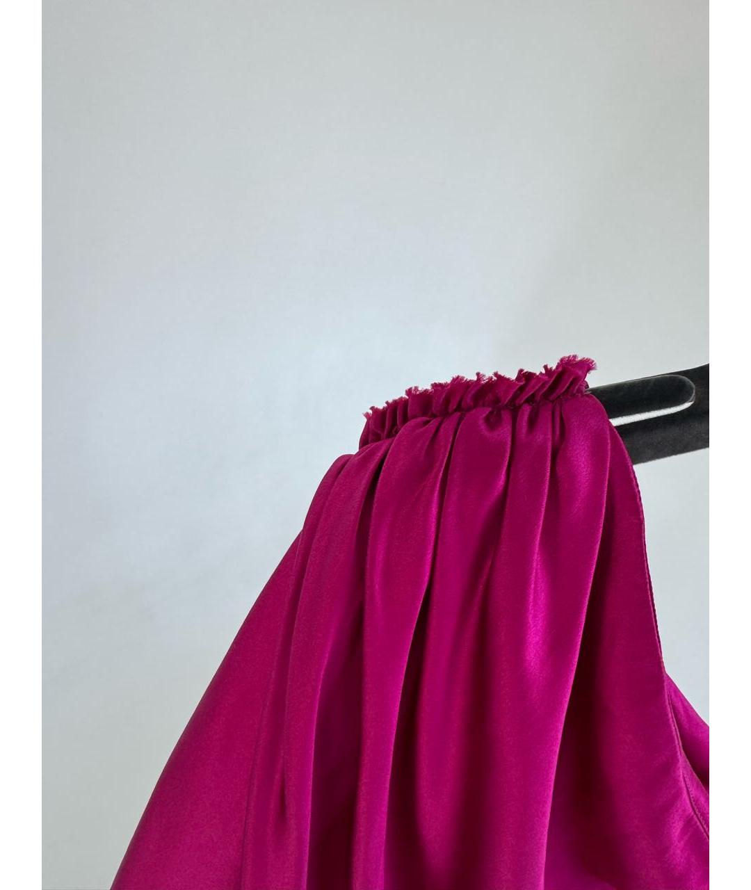 LANVIN Фиолетовое шелковое платье, фото 8