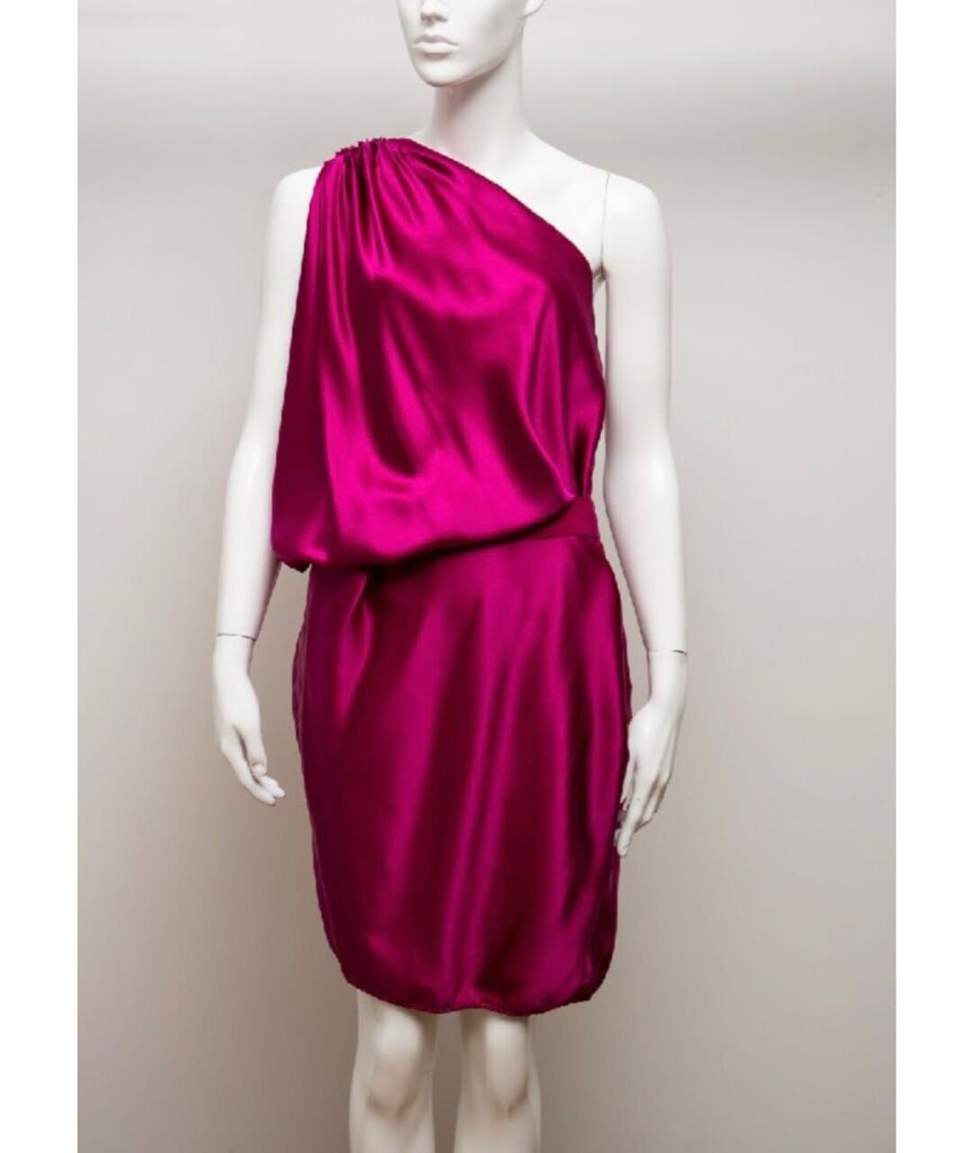 LANVIN Фиолетовое шелковое платье, фото 2