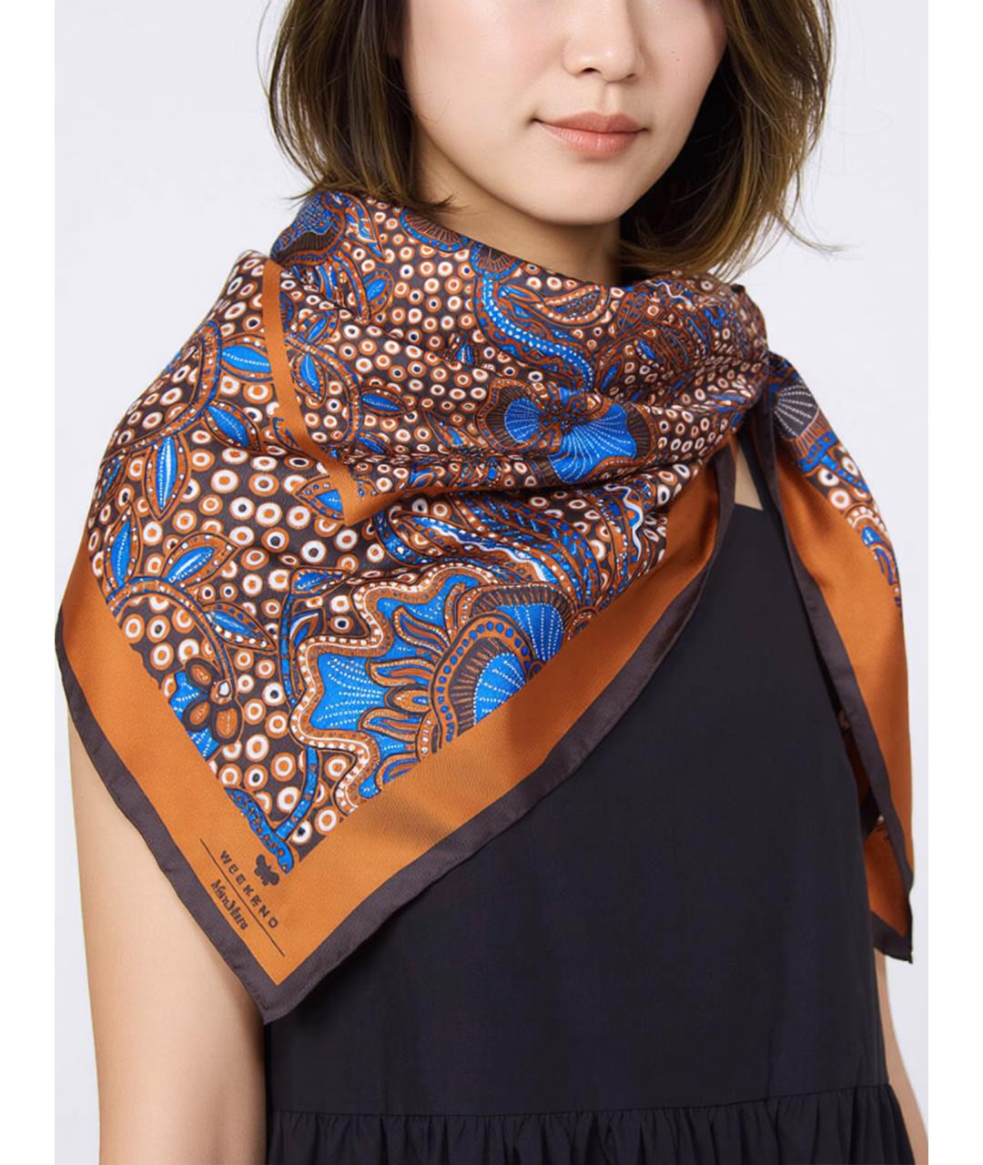WEEKEND MAX MARA Мульти шелковый платок, фото 2