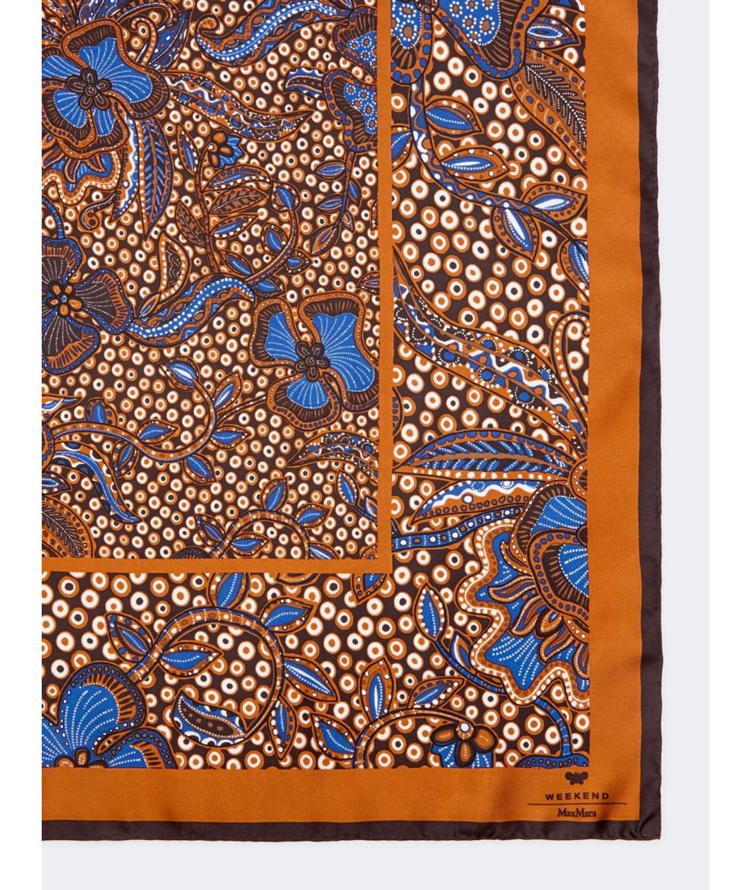 WEEKEND MAX MARA Мульти шелковый платок, фото 3