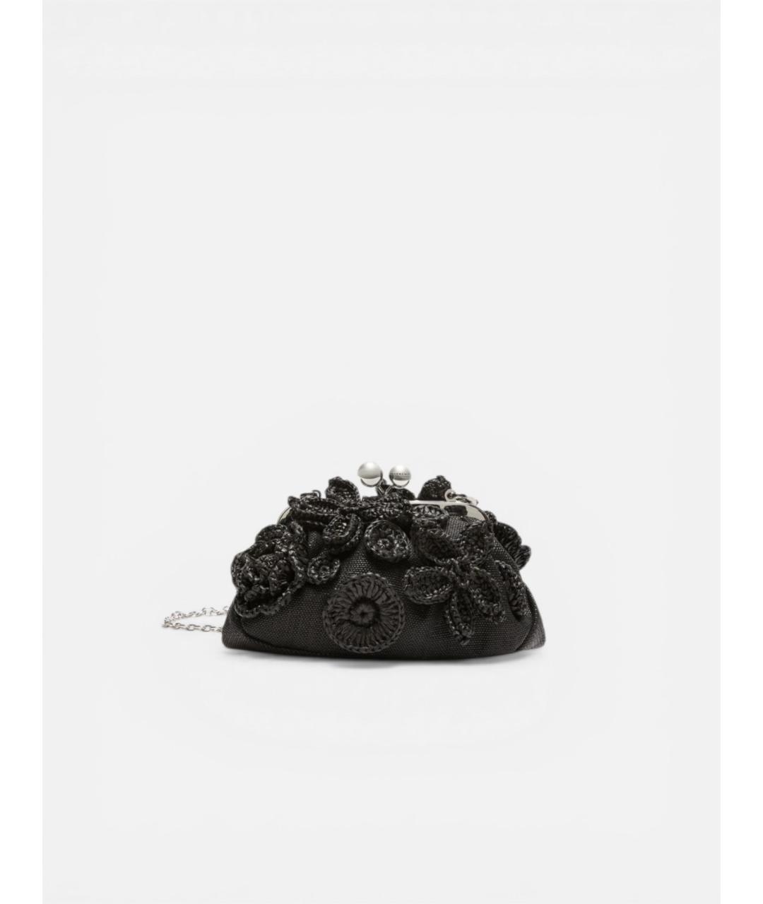 WEEKEND MAX MARA Черная синтетическая сумка через плечо, фото 6