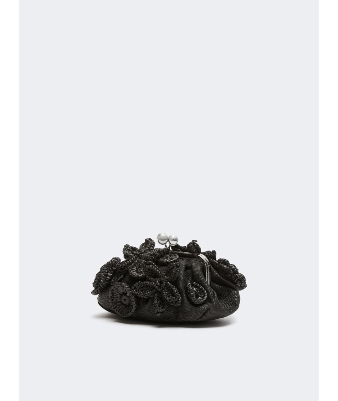 WEEKEND MAX MARA Черная синтетическая сумка через плечо, фото 3