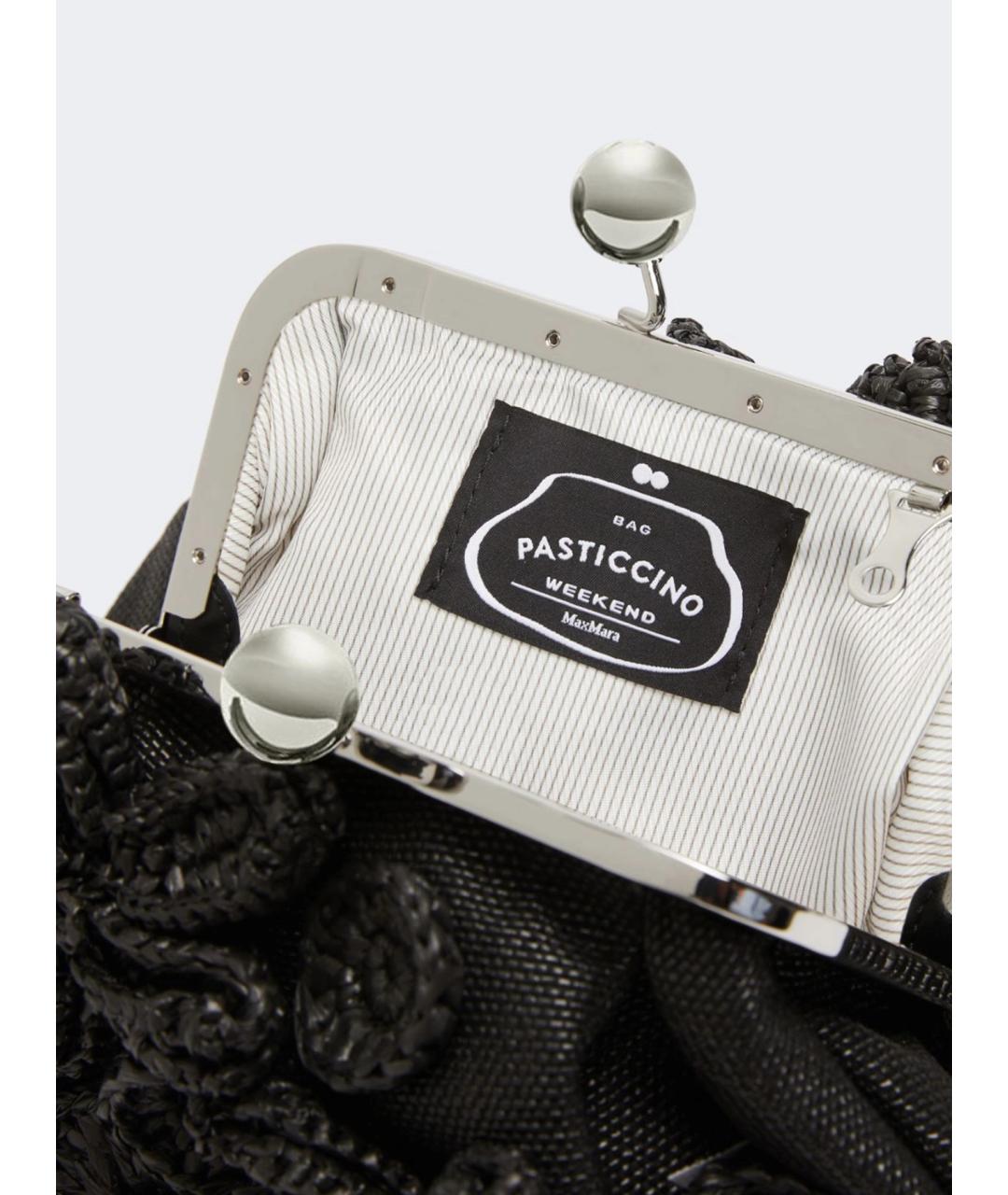 WEEKEND MAX MARA Черная синтетическая сумка через плечо, фото 5