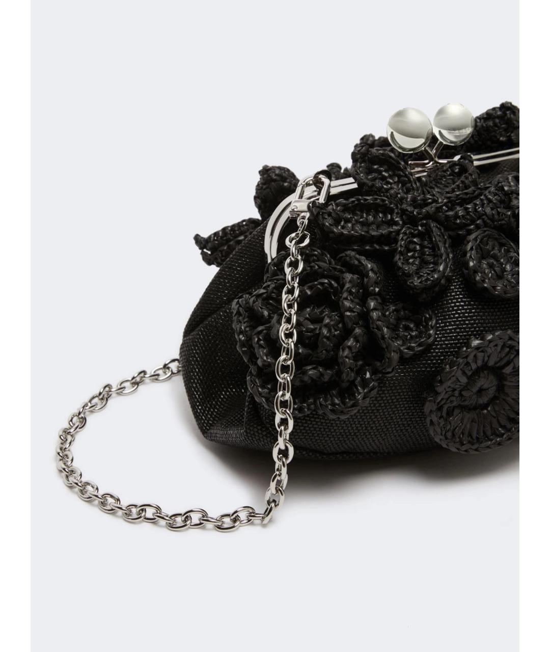 WEEKEND MAX MARA Черная синтетическая сумка через плечо, фото 4