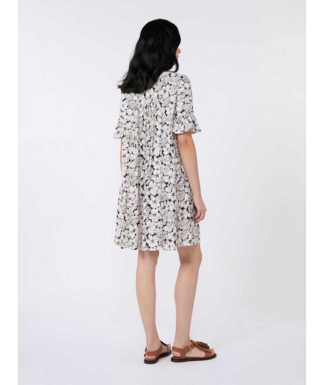 WEEKEND MAX MARA Мульти хлопковое повседневное платье, фото 4