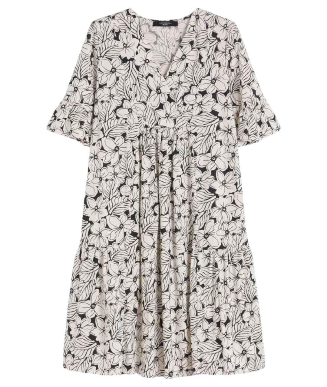 WEEKEND MAX MARA Мульти хлопковое повседневное платье, фото 1