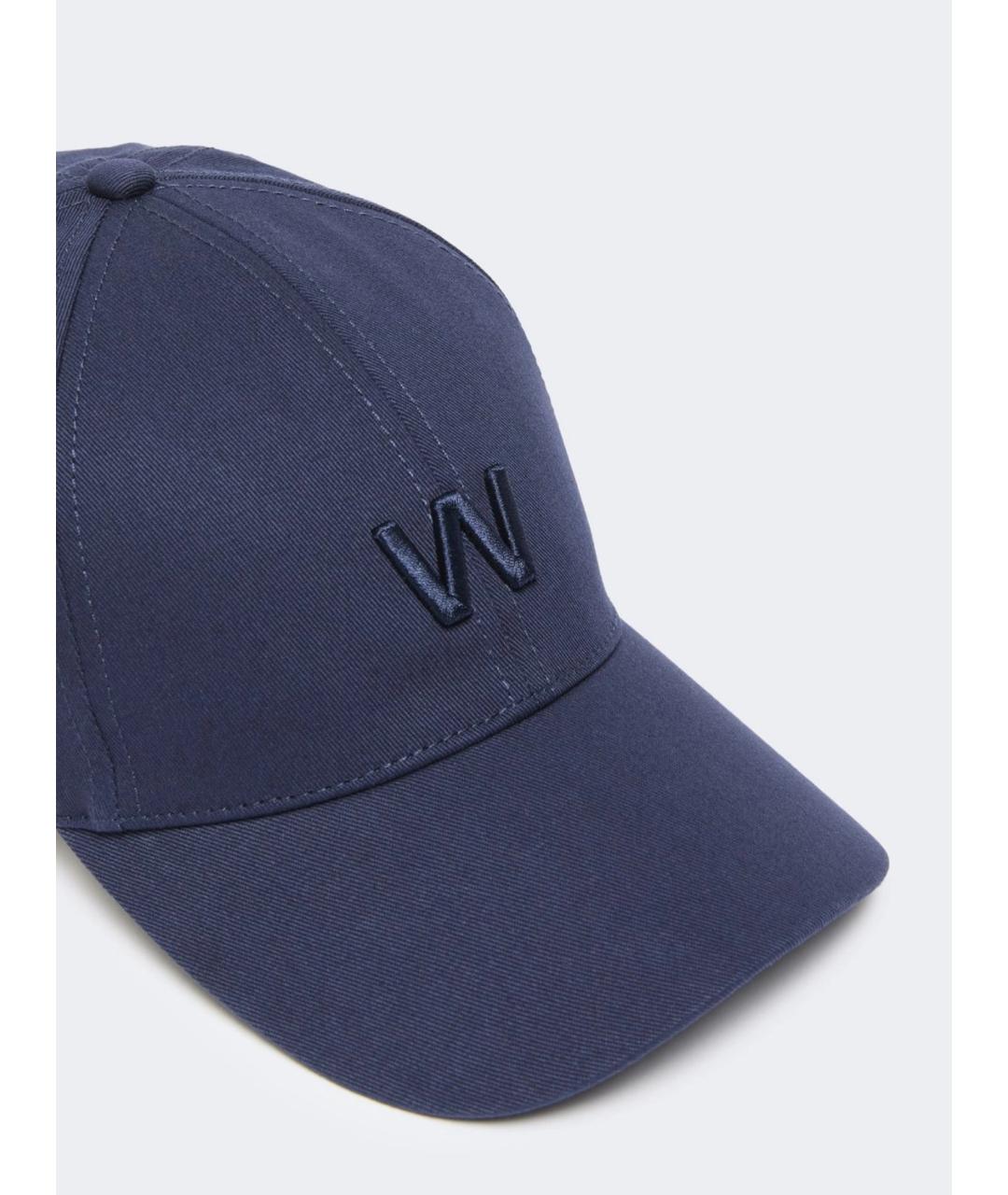 WEEKEND MAX MARA Синяя хлопковая кепка, фото 3