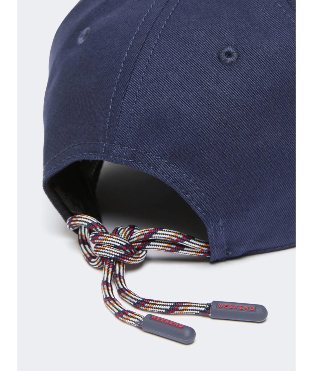 WEEKEND MAX MARA Синяя хлопковая кепка, фото 4
