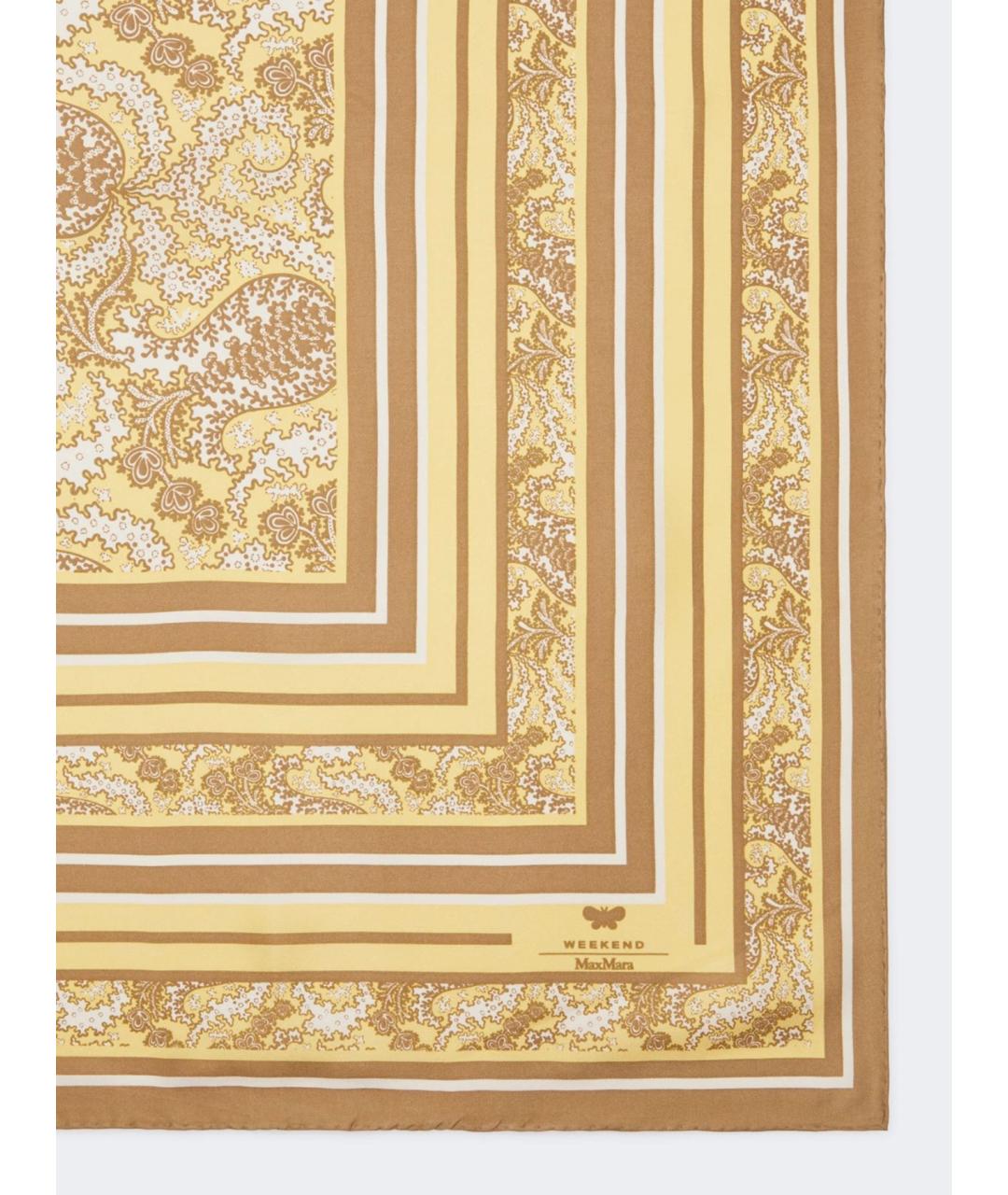 WEEKEND MAX MARA Мульти шелковый платок, фото 3
