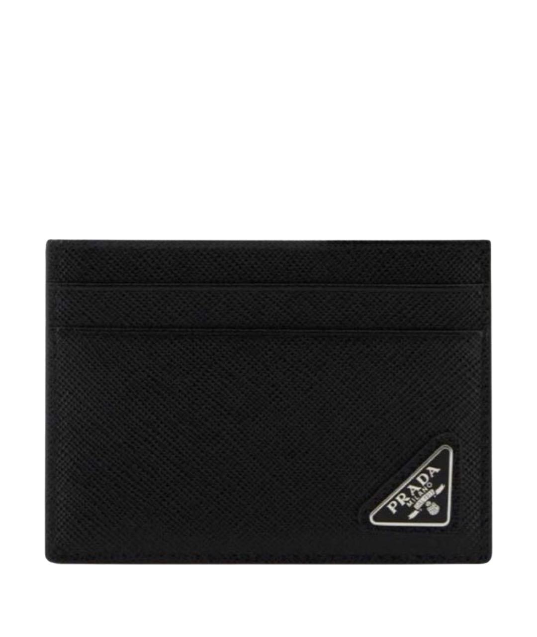 PRADA Черный кожаный кардхолдер, фото 1