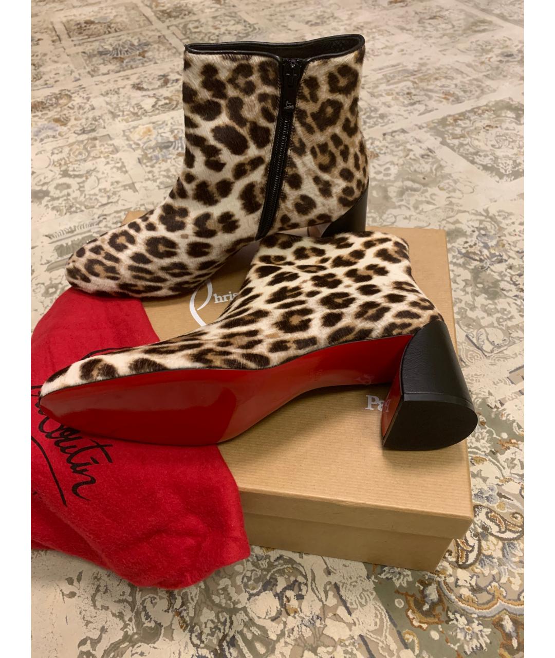 CHRISTIAN LOUBOUTIN Кожаные ботильоны, фото 3