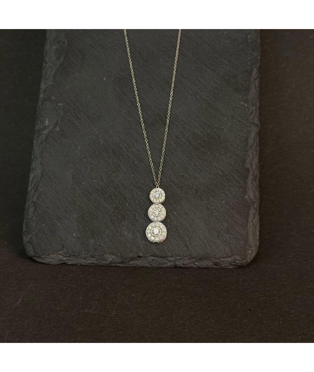 TIFFANY&CO Серебряное платиновое колье, фото 8