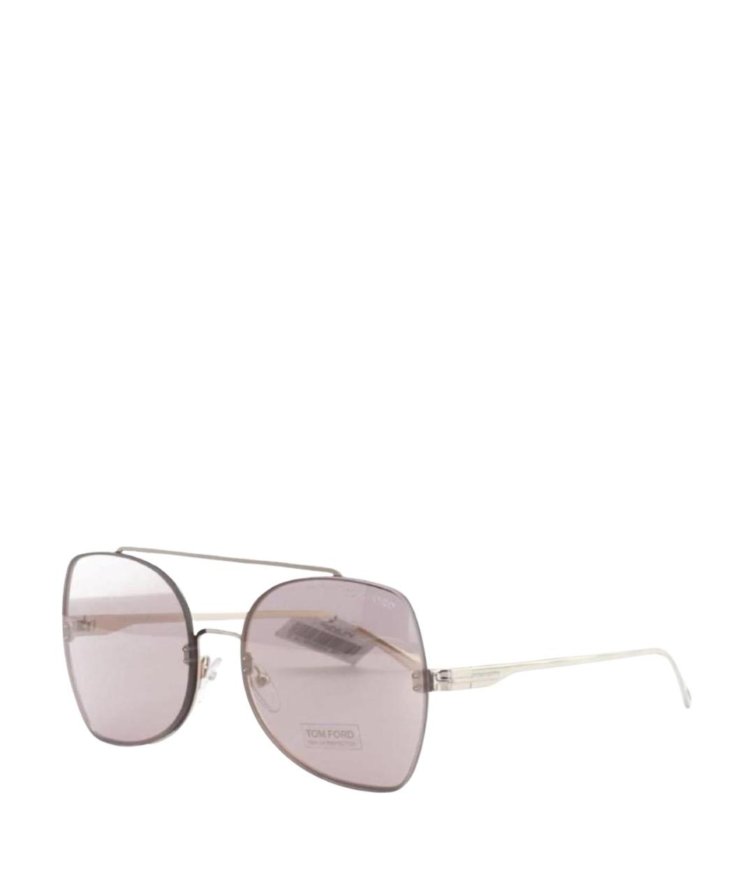 TOM FORD Золотые металлические солнцезащитные очки, фото 1