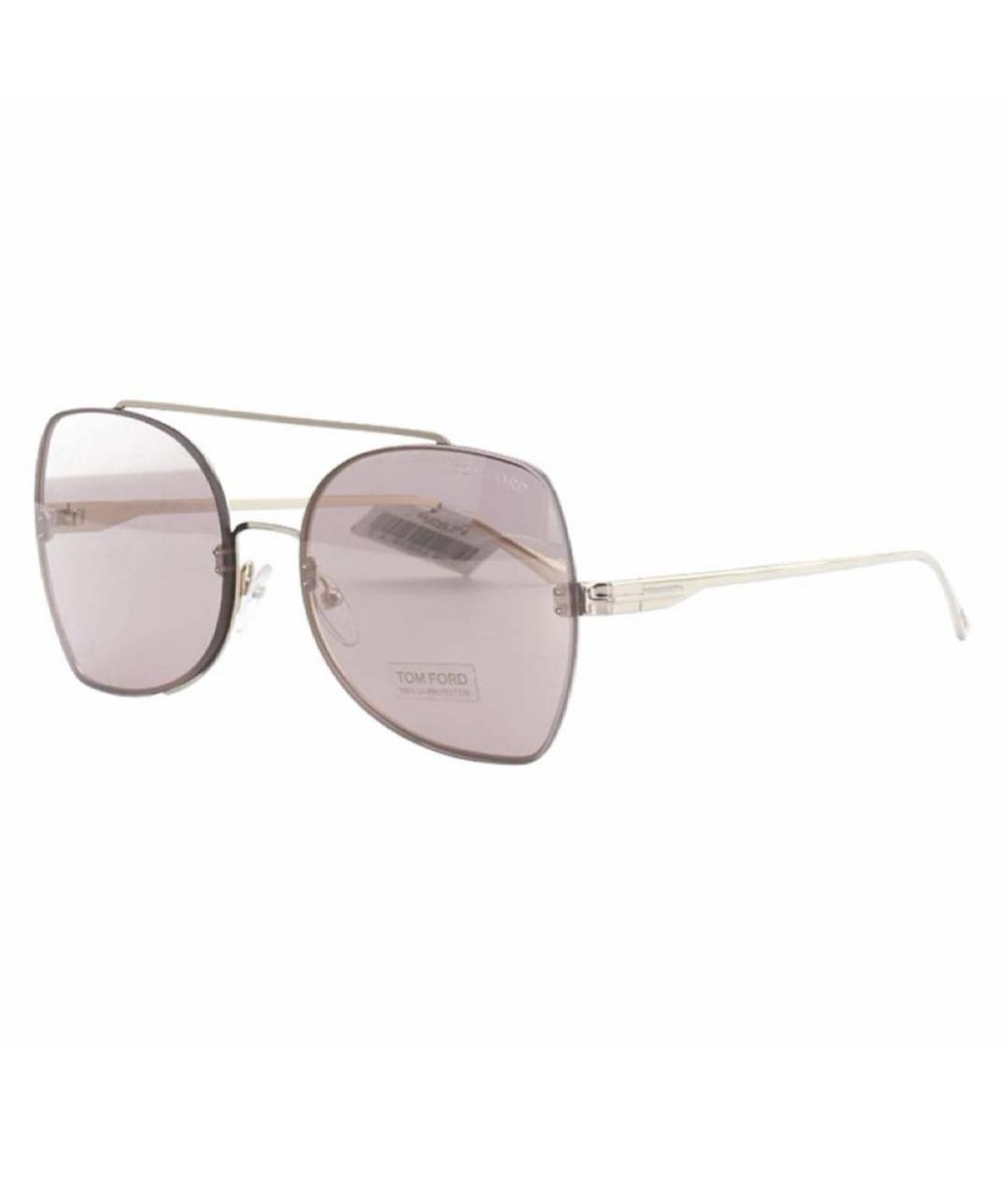 TOM FORD Золотые металлические солнцезащитные очки, фото 6