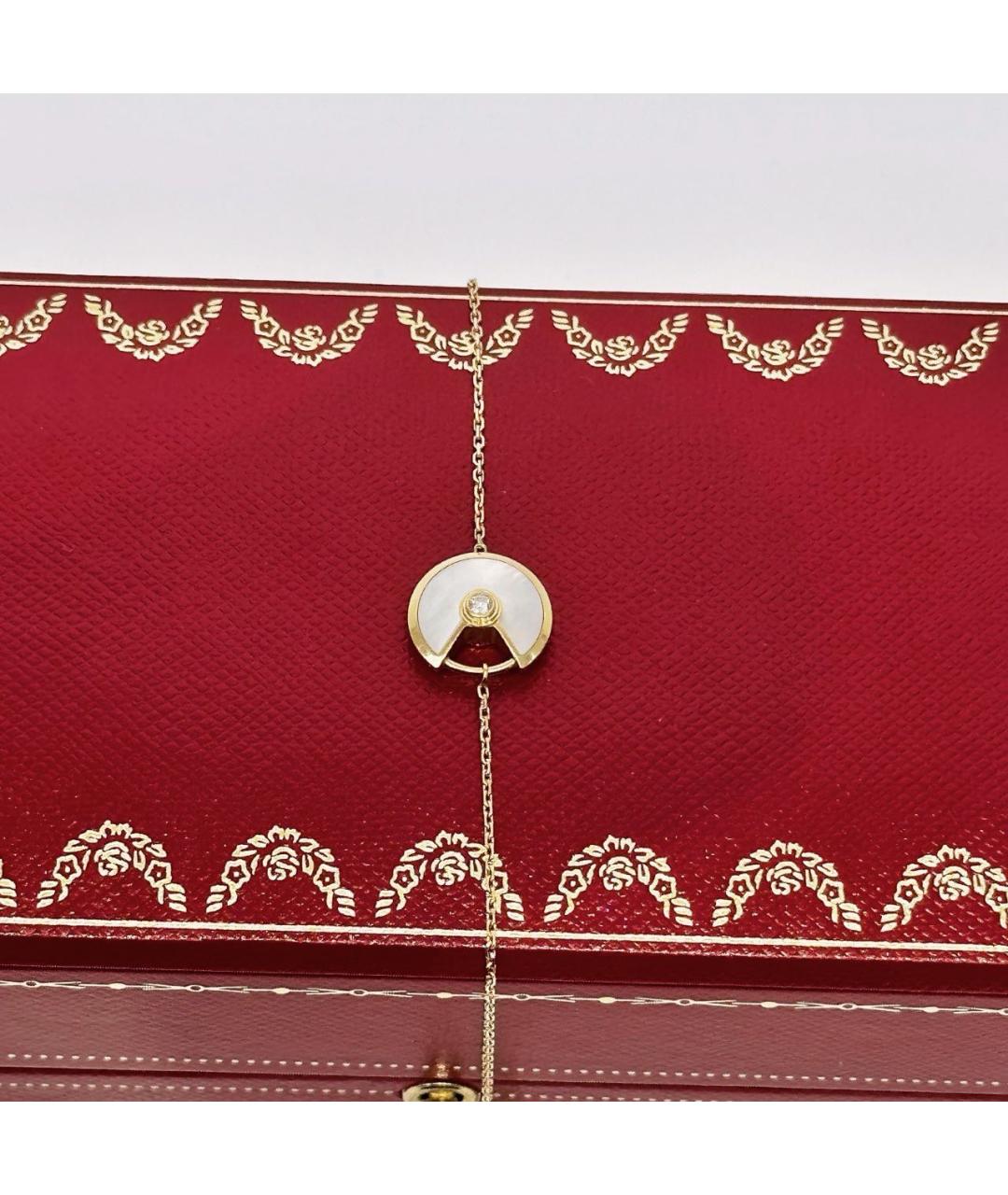 CARTIER Белый браслет из желтого золота, фото 4