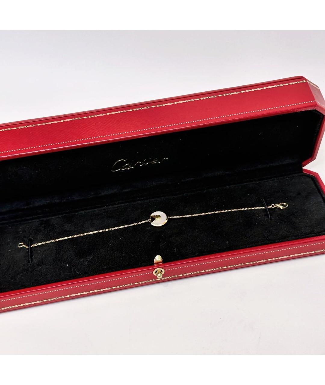 CARTIER Белый браслет из желтого золота, фото 2