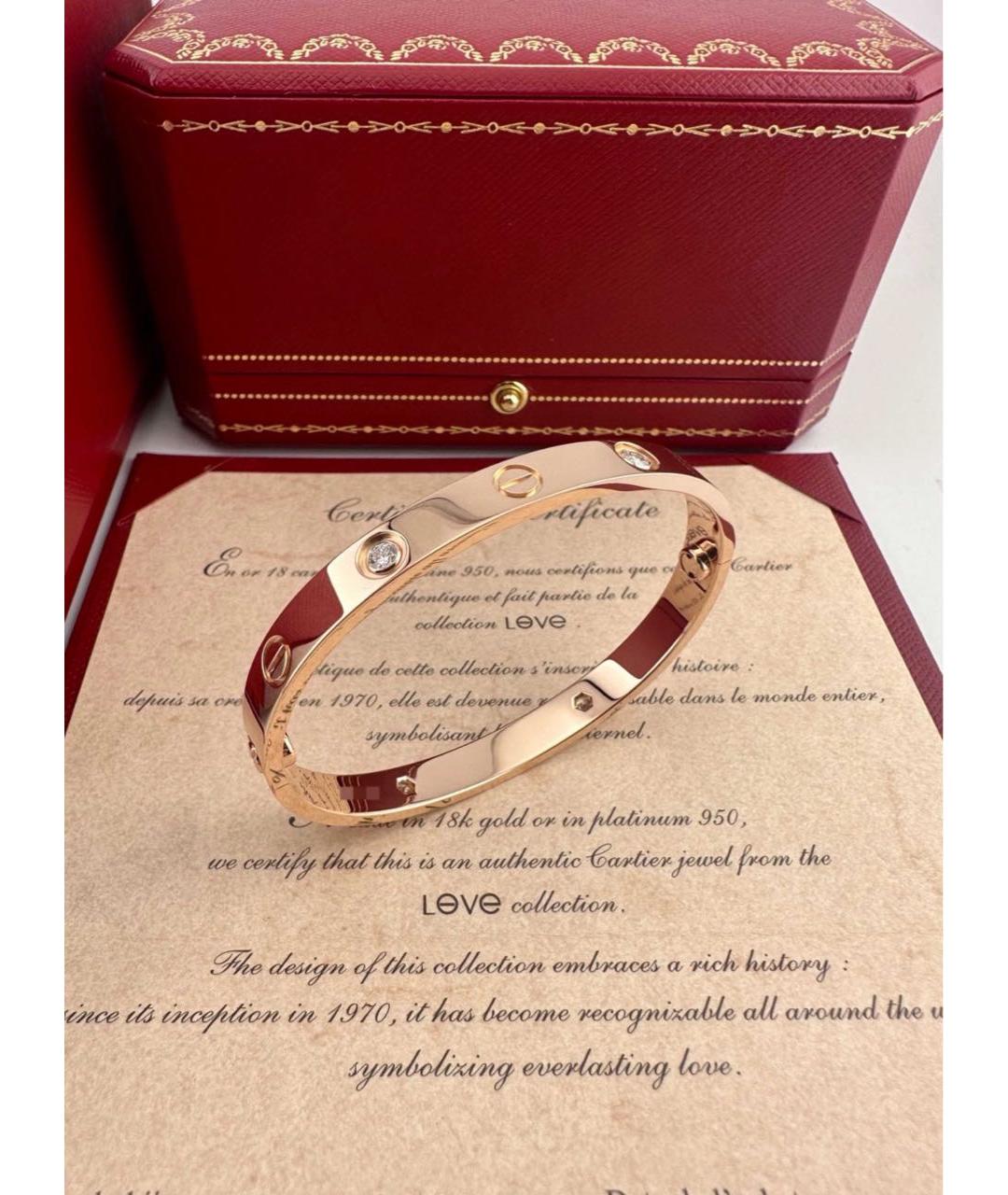 CARTIER Золотой браслет из розового золота, фото 2