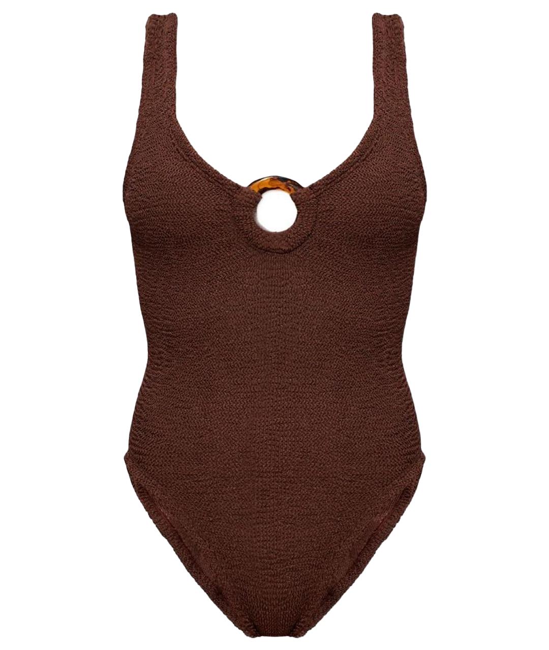 HUNZA G Коричневый купальник, фото 1