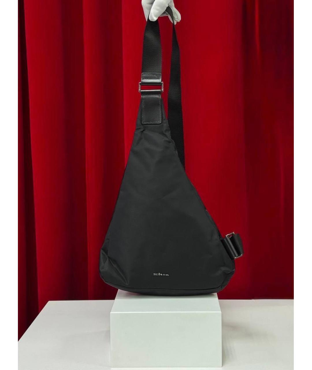 KITON Черный рюкзак, фото 8