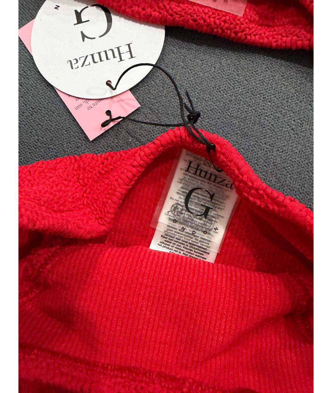 HUNZA G Красный купальник, фото 4