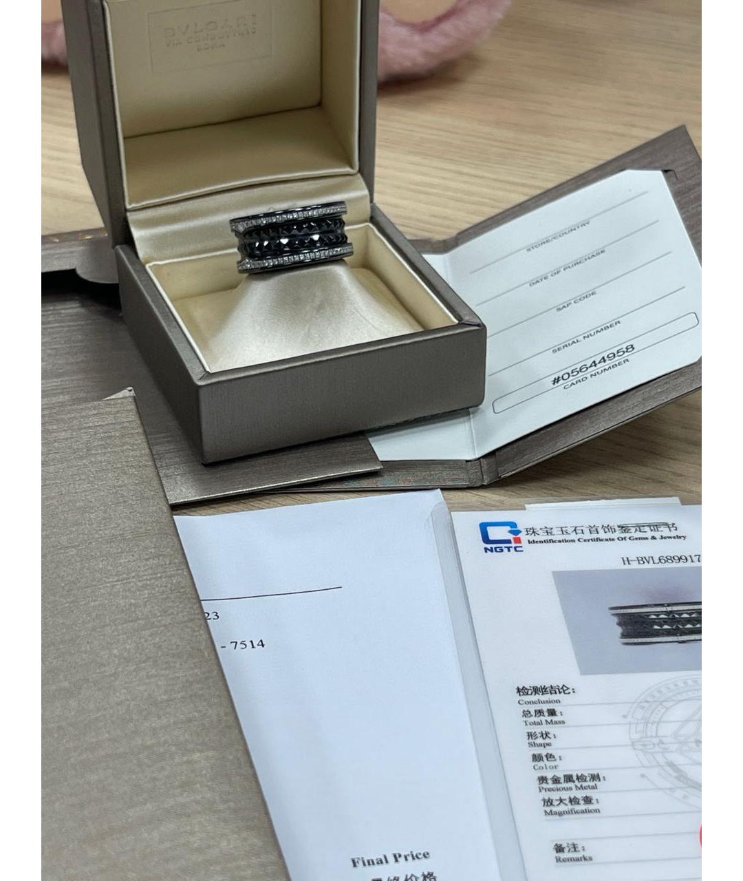 BVLGARI Черное кольцо, фото 2