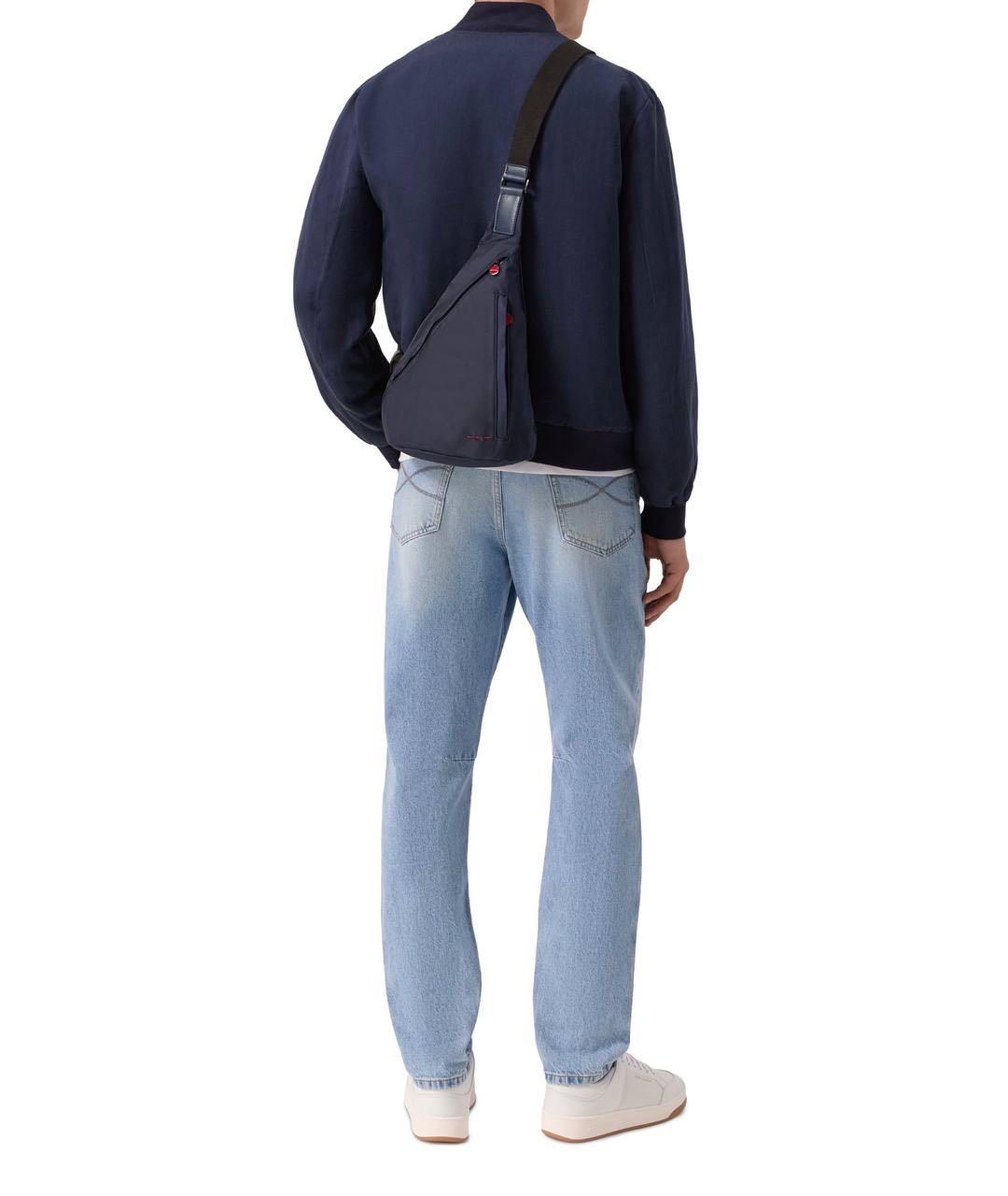 KITON Темно-синий рюкзак, фото 4