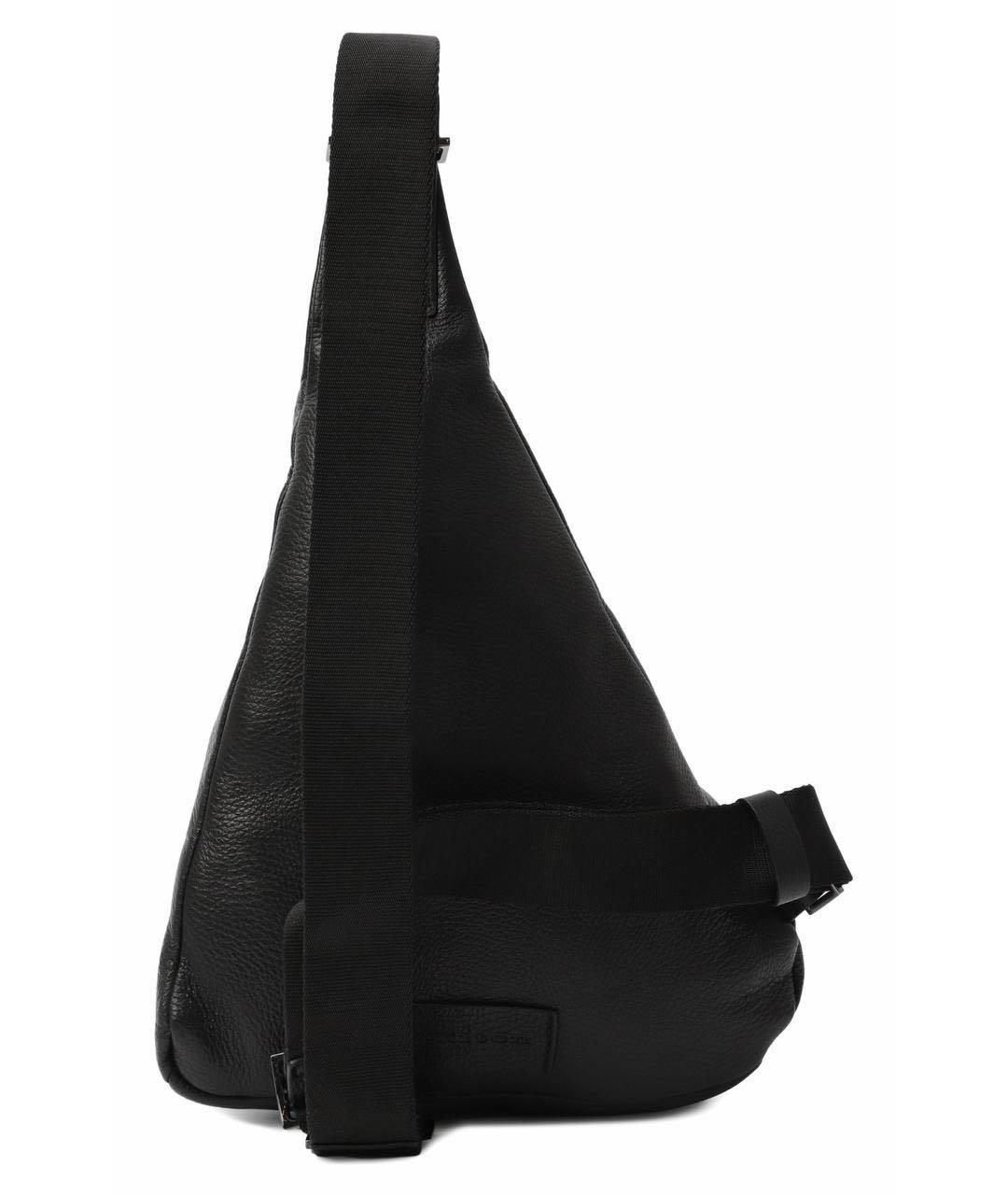 KITON Черный кожаный рюкзак, фото 2