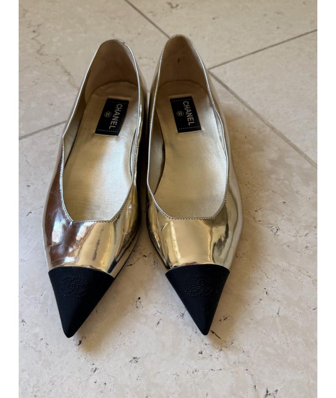 CHANEL Кожаные балетки, фото 2