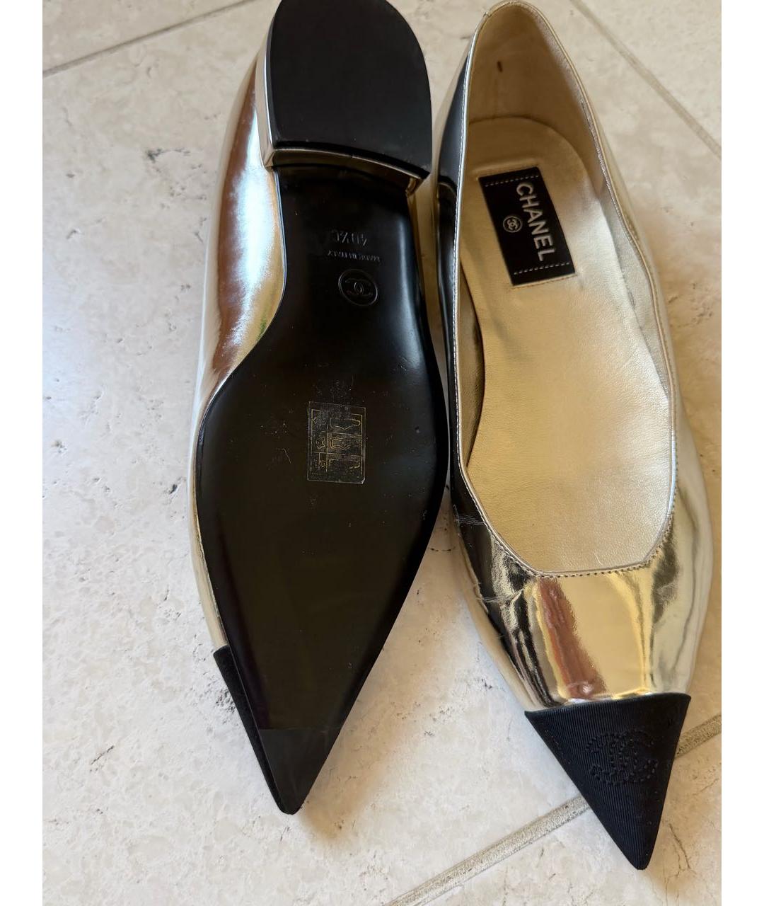 CHANEL Кожаные балетки, фото 4