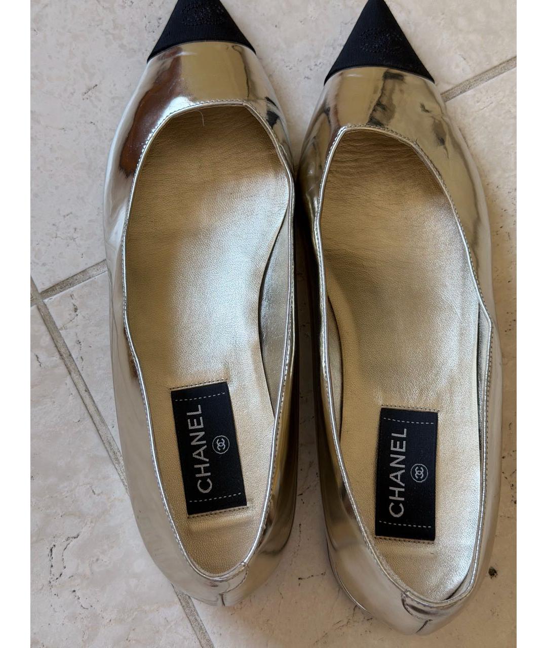 CHANEL Кожаные балетки, фото 3