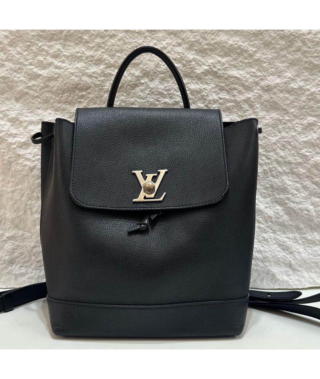 LOUIS VUITTON Черный кожаный рюкзак, фото 7