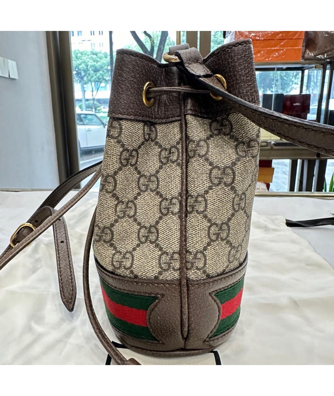 GUCCI Коричневая сумка через плечо, фото 4