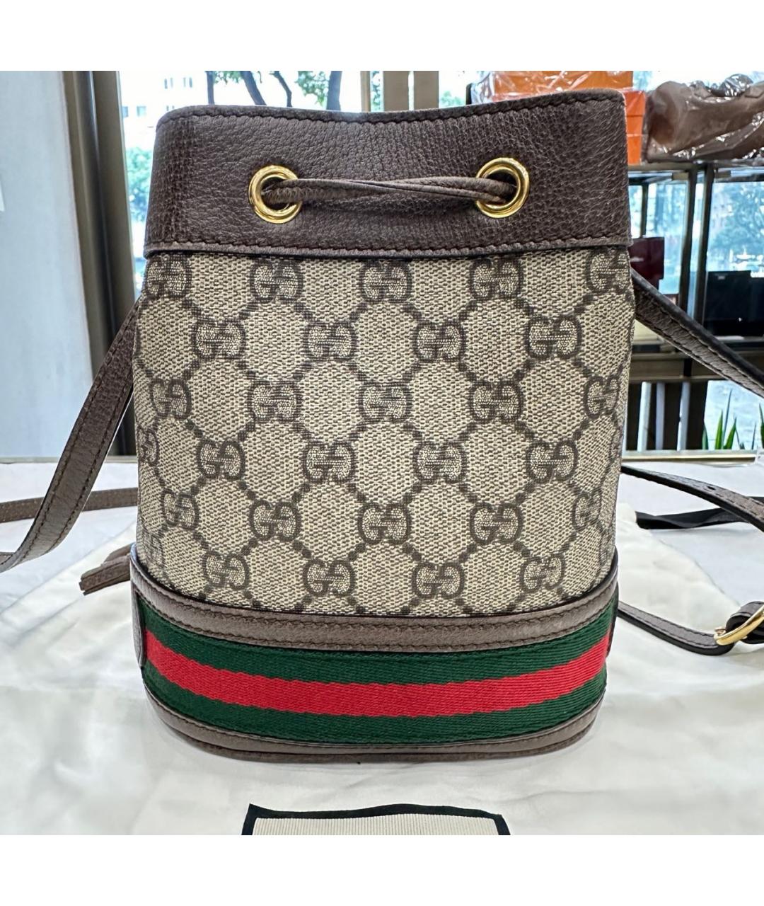 GUCCI Коричневая сумка через плечо, фото 3