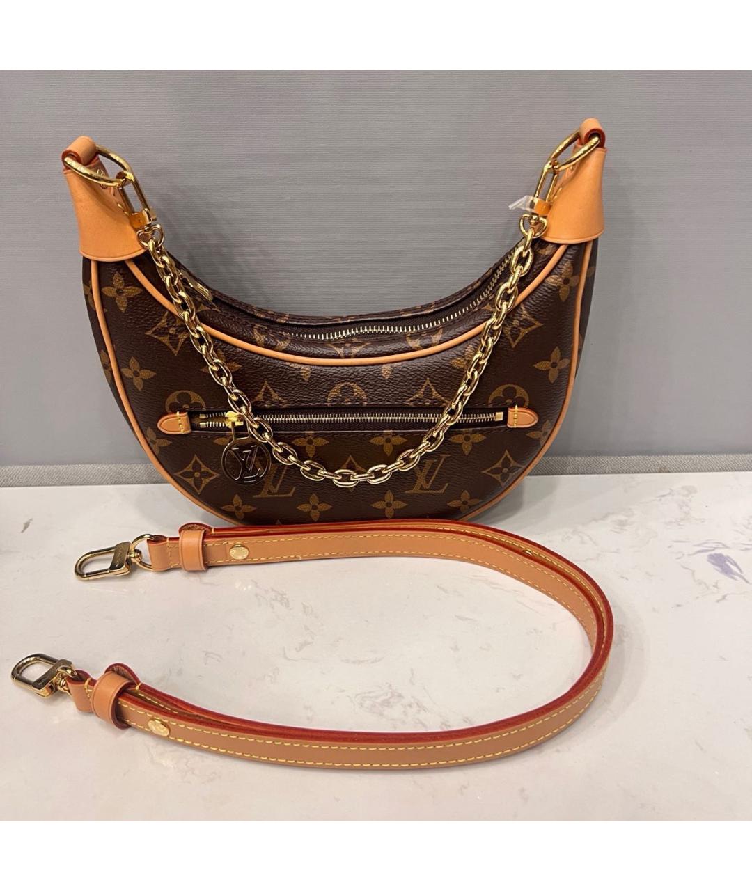 LOUIS VUITTON Коричневая сумка через плечо, фото 3