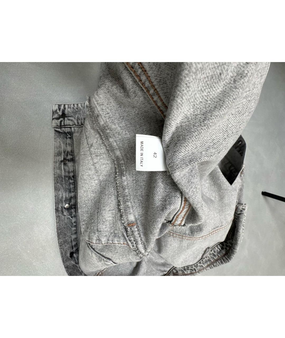BRUNELLO CUCINELLI Серая деним куртка, фото 6