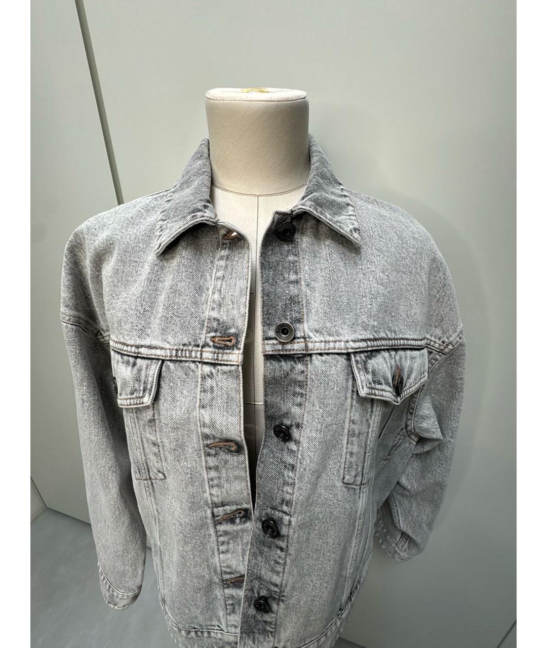 BRUNELLO CUCINELLI Серая деним куртка, фото 3