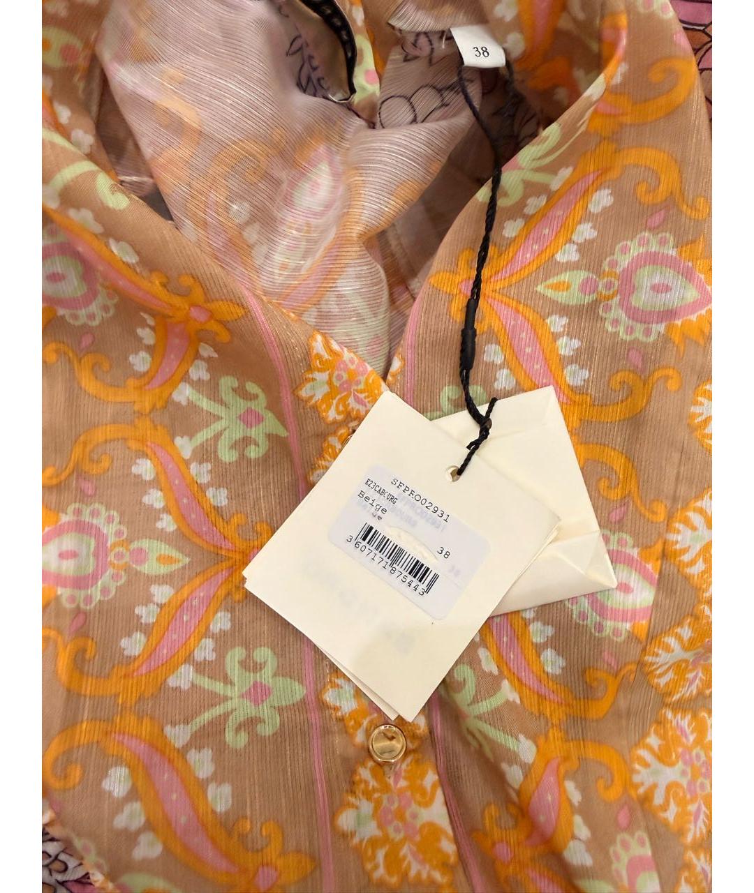 SANDRO Мульти льняное повседневное платье, фото 5