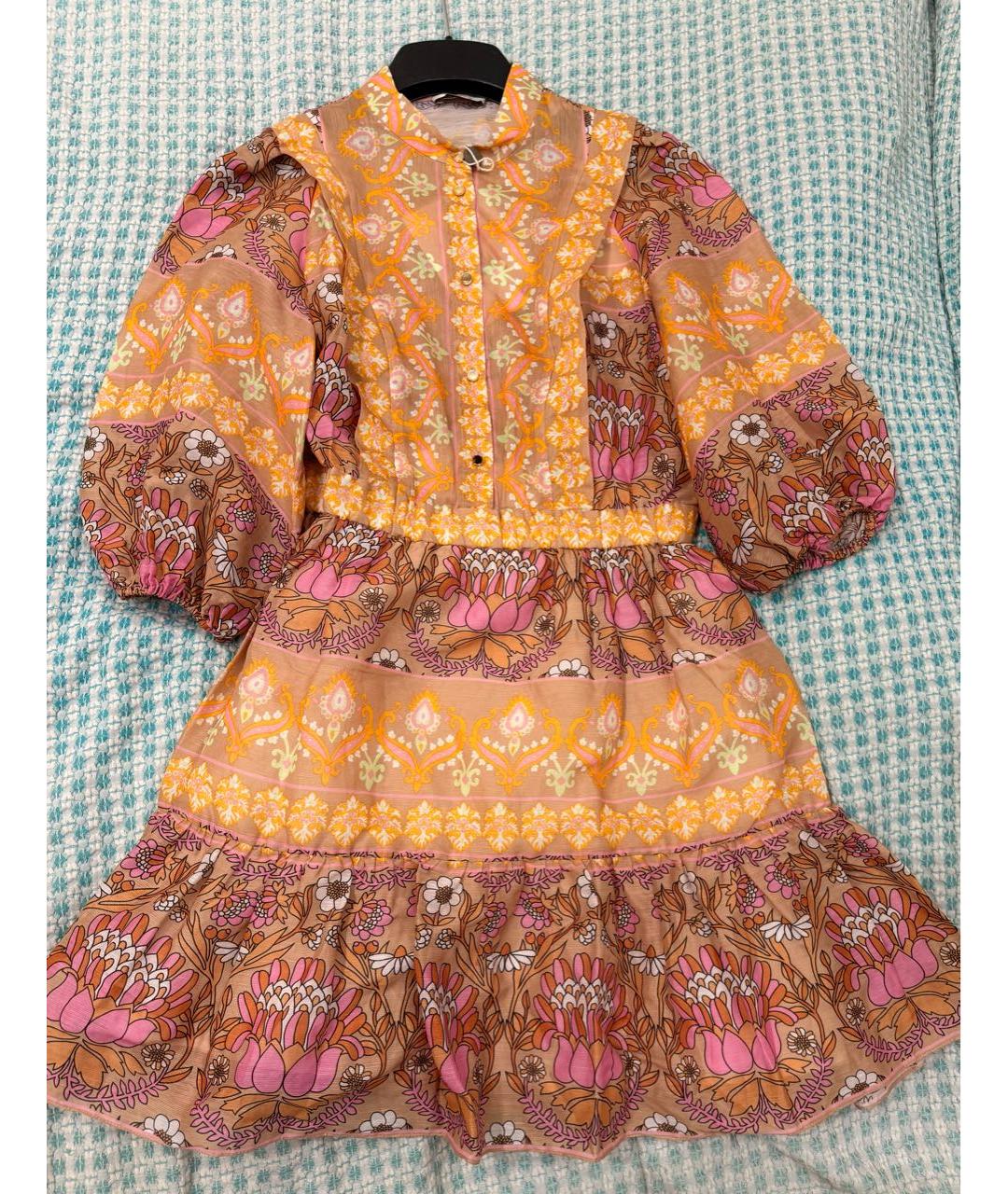 SANDRO Мульти льняное повседневное платье, фото 2