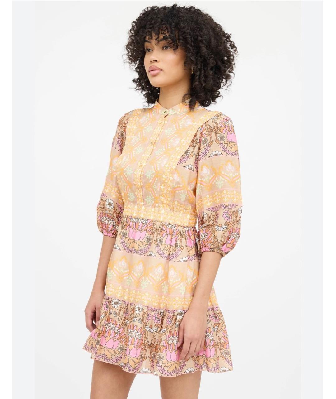 SANDRO Мульти льняное повседневное платье, фото 6